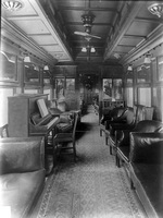 Interior view of AF class lounge car circa 1920