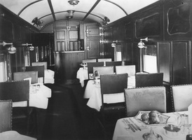 Interior ND 35 dining car, circa 1929