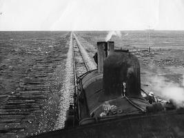 1949, K class view looking froward from cab