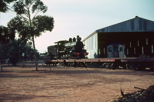 30.3.1964,Port Augusta - NM25 on RGB + RGB1054 flat cars