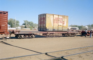 11.5.1978,Oodnadatta - NRF911 loaded with John Dring container 214