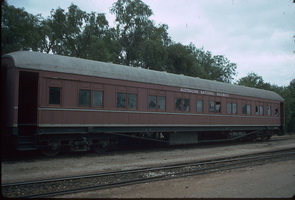 Second class sleeping car BR 43 in the Peterborough yard on 26.12.1985
