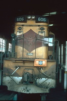 16.7.1986 Peterborough loco 606 in loco shed