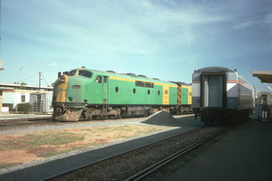 22<sup>nd</sup> February 1989,Keswick VLINE state car No.5 and GM34 + GM