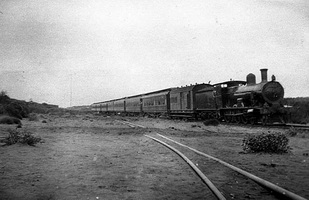 The first Trans-Australian Express at 408 miles in 1917
