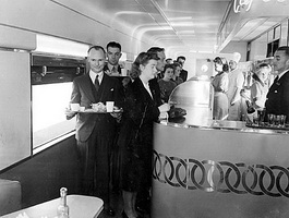 Interior of Cafeteria car