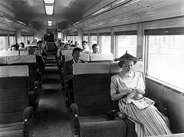 First class sitting car interior as originally built