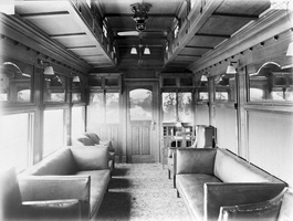 Publicity photo of AF class lounge car taken 1917