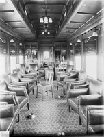 Interior view of AF class lounge car taken in 1917