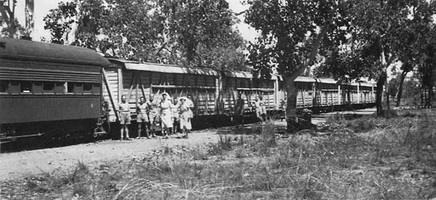 02.08.1944 - "NOA" class cars on the Hospital Train at Adelaide River