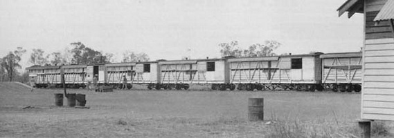 28.09.1943 - "NOA" class cars on the Hospital Train at Katherine