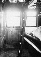 Interior of Joint Stock Sleeping car, circa 1917