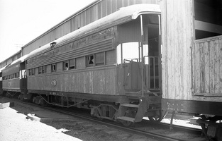 5.3.1969,Port Augusta - Commonwealth Railways Car NBP14 derelict at Port Augusta Workshops