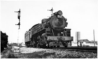 27.3.1964,loco SAR 717 light engine ex Dry Creek - Good Friday - Adelaide Gaol Loop