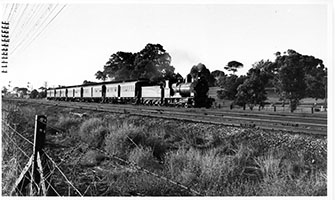 26.3.1964 - loco SAR Rx194 2nd up Penfield - Easter Thursday - Torrens River - Adelaide