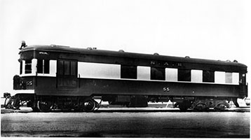 c.1938, railcar SAR brill No. 55 after conversion to Milk Bar interior