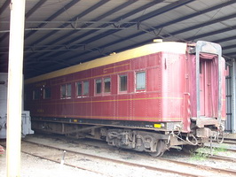 Seymour Railway Heritage Centre - Exteror of dining car <i>Avoca</i>