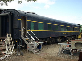 28.10.2007,Seymour Railway Heritage Centre - Exteror of buffet car <i>Mitta Mitta</i>